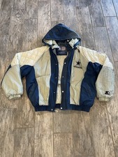 Vintage Starter Dallas Cowboys Hooded Puffer Jacket Mens Large NFL Football picture