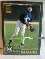 2001 Topps RC Ichiro Suzuki #726 Mariners Hall Of Fame RoY Free PWE Shipping picture