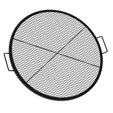 onlyfire Heavy-Duty Steel Round Fire Pit Grill Grate X-Marks Design picture