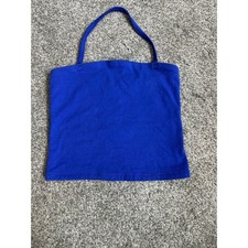 Art Class Girls Halter Neck Tank Top Blue Size S 6/7 Stretch Cotton Blend picture