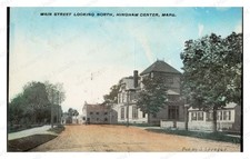 Hingham Massachusetts circa 1900s Main Street Buildings Standard Postcard picture