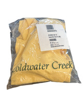 Coldwater Creek Yellow Scoop Neck Knit Shell Tank Vintage Size SML picture