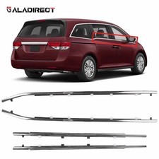 Chrome Door Window Sweep Belt Molding For Honda Odyssey 2011-17 Weatherstrip 4PC picture