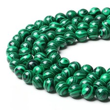 Grade AAA Natural Malachite Gemstone Round Beads 4mm 6mm 8mm 10mm 12mm 15.5