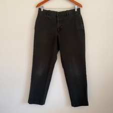 Uniqlo EZY Ankle Pants Mens Medium Charcoal Gray Chino Trousers with Drawstrings picture