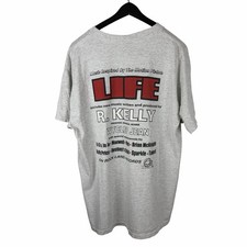 Vintage 1999 Life Soundtrack Movie Promo Wyclef R Kelly Grey Shirt Size XL picture