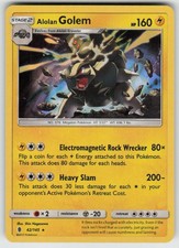 Holo Alolan Golem 42/145 Holo Rare Guardians Rising Near Mint picture
