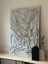 Textured 3D Sculptured Fabric Painting Modern Abstract Modern Contemporary art picture