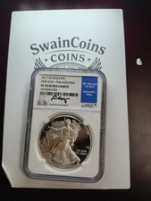 2017 W AMERICAN SILVER EAGLE MOY SIGNATURE PF70  RARE Philadelphia Issue E5-100 picture