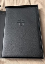 Schuyler Quentel ESV Bible, Black  Goatskin Bound W/Box New Unread.  picture