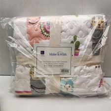 Lush Decor Make A Wish 50 in x 60 in Microfiber Quilted Throw Machine Washable picture