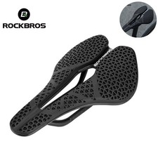 ROCKBROS 3D Printed Bike Saddle 150mm Carbon Fiber Bicycle Seat Road MTB BMX picture