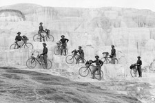 Buffalo Soldiers on Bicycles Yellowstone Park 1896  - 5 x 7 inch Photo Print picture