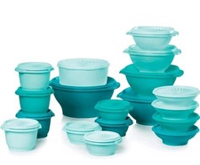 Tupperware Heritage 36-Piece Vintage (18 Containers + 18 Lids)  Set- Color Green picture