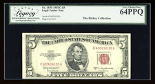 DBR 1953-C $5 Legal Tender Fr. 1535 Legacy 64 PPQ Serial C60926030A picture