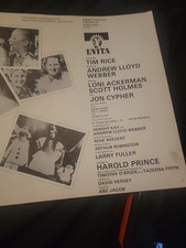 evita playbill picture