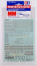 TAMIYA 12625 WW2 German Military Uniform Insignia decal sheet 1/35 + 1/16 picture
