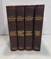 Antique ICS Reference Library 4 Volumes 1,2,3 & 4B Hardcover Books 1904 VGC picture