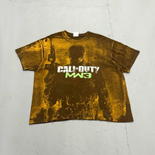 Crazy Vintage Call Of Duty MW3 Mexican Bootleg AOP T Shirt Size XL 24x28 picture