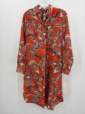 Pre-Owned Magaschoni Orange Size XS Knee Length Long Sleeve Dress picture