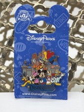 Disney Parks Pin Disneyland Resort Castle Mickey Minnie Donald Daisy Goofy picture