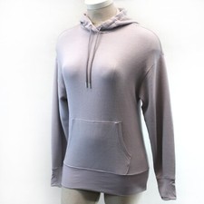 ATHLETA Light Purple Textured Pockets Hoodie Sweatshirt Plus 1X picture