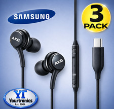 3 Pack USB-C Earbuds Earphones Stereo Braided Cable OEM Original Samsung AKG picture
