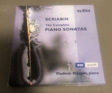 SCRIABIN COMPLETE PIANO SONATAS 3CD BOX SET VLADIMIR STOUPEL PIANO AUDITE LABEL  picture