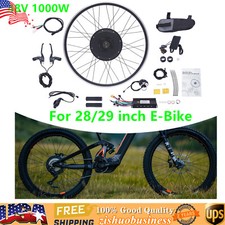 700C 48V 1000W Electric Bicycle Conversion Kit E-Bike Hub Motor Rear Wheel w/LCD picture