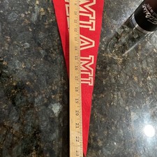 Vintage Miami University Ohio Redskins Pennant Banner 23in Oxford Felt Flag Rare picture