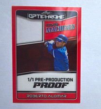 Leaf Optichrome Roberto Alomar Blue Jays Time Machines Pre-Production Proof 1/1 picture