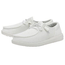🤍 HEY DUDE shoes wendy funk mono white unisex picture