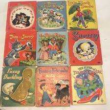 Whitman Tell-a-Tales Hardcover Illustrated Picture Books Fairy Tales Lot 9 1950s picture