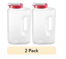(2 pack) Rubbermaid Mixermate Leak-Resistant Pitcher, Clear, 3.8 Liter, Plastic picture