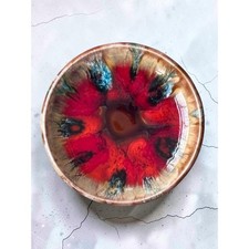 Vintage Vallauris Lava Glaze Trinket Dish Handmade French Studio Pottery picture