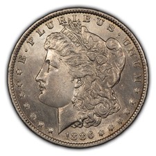 1886-O $1 Morgan Silver Dollar - UNC Details Key Date - SKU-D3528 picture