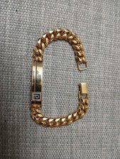 Very Rare Vintage Publix Logo Service Award/Employee Man's GP ID Bracelet 8 Inch picture