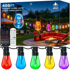 AILBTON RGB+IC 400FT Outdoor String Lights 400FT, RGB (Red, Green, Blue) picture