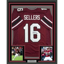 Framed Autographed LaNorris Sellers 35x39 South Carolina Jersey JSA COA picture