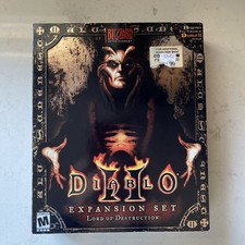 Diablo II 2 Lord of Destruction Expansion Set PC Big Box Sealed Blizzard 2001  picture