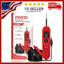 Upgraded DW833 Circuit Relay Tester 3.5-36V 4/5 Pin with LED Work Light picture