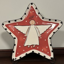Southern Living at Home SLAH Angel Emmy Star Plate EUC with box 2000s picture