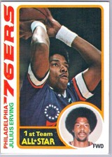 1978-79 Topps - Julius Erving #130 HOF 76ers EX-MT picture