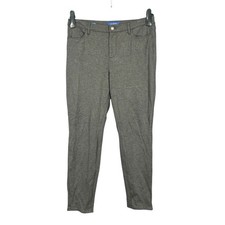 TALBOTS High-Waist ANKLE JEGGING Charcoal STRETCH PONTE KNIT Pants Sz 8P picture