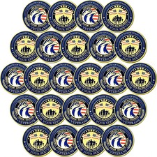 24 Pcs Military Challenge Coins Veteran Thank You for Your Service Coins Vete... picture