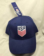 Icon Sports U.S. Soccer USA Shield Navy Adjustable Cap One Size picture