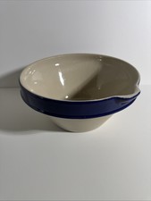 Vintage Digoin Grespots French Stoneware Farmhouse #10 Mixing Bowl 11.75” picture