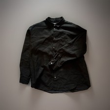 Nestrobe Confect Men's Japanese line Black Long Sleeve Button-Up Short Collar picture