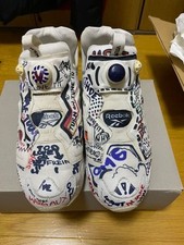 Vetements x Reebok Sneakers Shoes White Graffiti Pump Fury Low Men's US9 EX picture