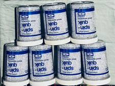 NOS Vintage Spin-Quik Blood Separation Crystals Jars Lot of 7 OTI Specialties picture